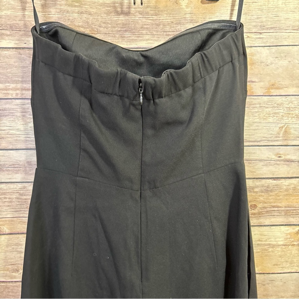 Babaton Roshan Black Strapless Crepe Jumpsuit Chic Minimalist Evening Party 4 - Picture 9 of 12